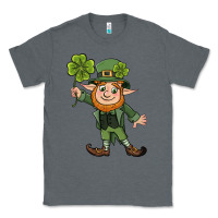 Charcoal Heather St. Patrick's day elf Classic Tee - CowGirlArtShop