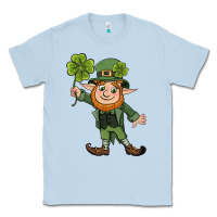 Dusty Blue St. Patrick's day elf Classic Tee - CowGirlArtShop