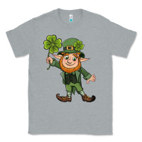 Heather Grey St. Patrick's day elf Classic Tee - CowGirlArtShop