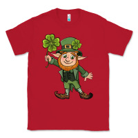 Red St. Patrick's day elf Classic Tee - CowGirlArtShop