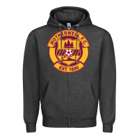 Charcoal Heather motherwell-fc Zipper Hoodie - linhVisuals