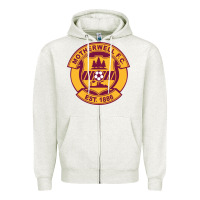 Oatmeal Heather motherwell-fc Zipper Hoodie - linhVisuals