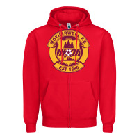 Red motherwell-fc Zipper Hoodie - linhVisuals