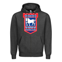 Charcoal Heather ipswich-town-fc Zipper Hoodie - linhVisuals