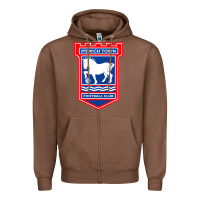 Chestnut ipswich-town-fc Zipper Hoodie - linhVisuals