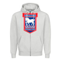 Dove Grey ipswich-town-fc Zipper Hoodie - linhVisuals