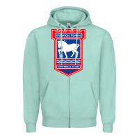 Seafoam ipswich-town-fc Zipper Hoodie - linhVisuals