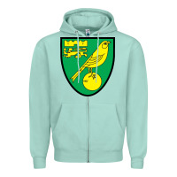 Seafoam norwich-fc Zipper Hoodie - linhVisuals