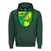 Sports Green norwich-fc Zipper Hoodie - linhVisuals