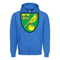 True Royal norwich-fc Zipper Hoodie - linhVisuals