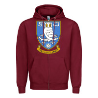 Burgundy sheffield-united Zipper Hoodie - linhVisuals