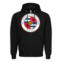Black reading-fc Zipper Hoodie - linhVisuals