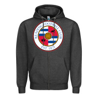 Charcoal Heather reading-fc Zipper Hoodie - linhVisuals