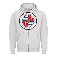 Dove Grey reading-fc Zipper Hoodie - linhVisuals
