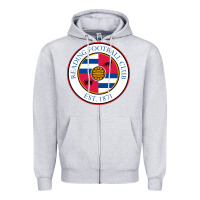 Heather Grey reading-fc Zipper Hoodie - linhVisuals