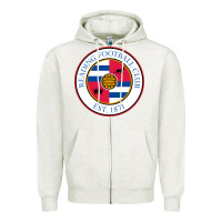 Oatmeal Heather reading-fc Zipper Hoodie - linhVisuals
