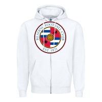White reading-fc Zipper Hoodie - linhVisuals