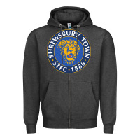 Charcoal Heather shrewsbury-town-FC Zipper Hoodie - linhVisuals