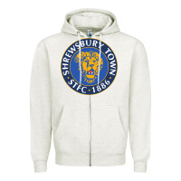 Oatmeal Heather shrewsbury-town-FC Zipper Hoodie - linhVisuals