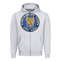 Heather Grey shrewsbury-town-FC Zipper Hoodie - linhVisuals
