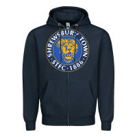 Navy shrewsbury-town-FC Zipper Hoodie - linhVisuals