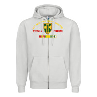 Dove Grey 18th military police brigade vietnam veteran veterans day Zipper Hoodie - linhVisuals