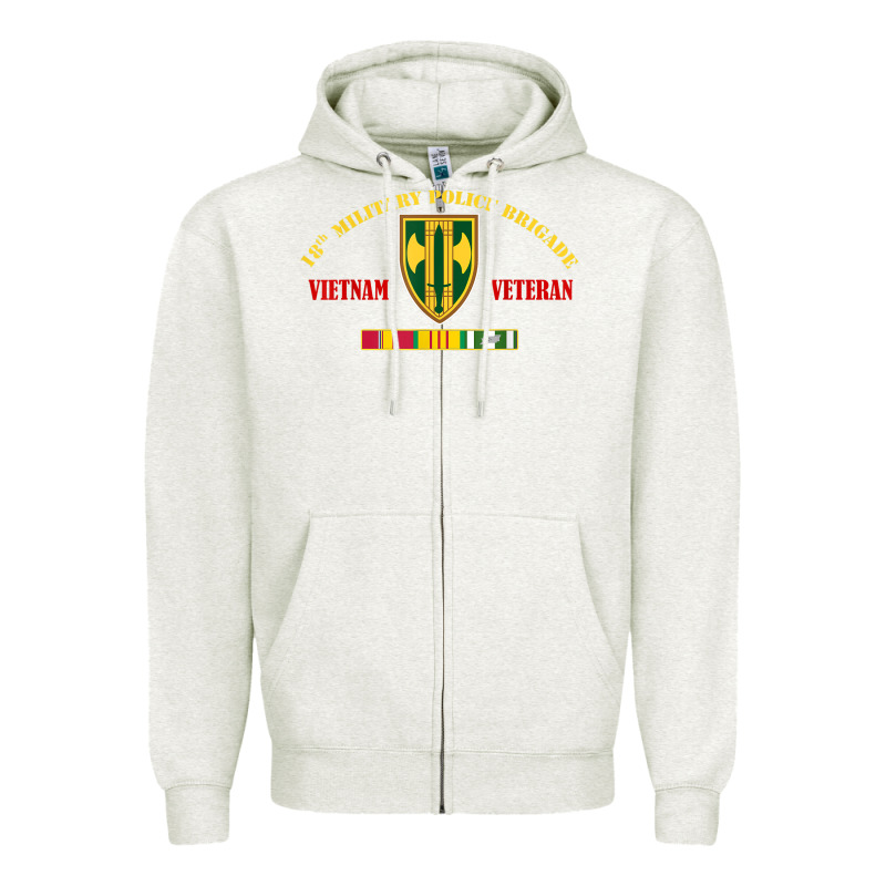 18th Military Police Brigade Vietnam Veteran Veterans Day Zipper Hoodie by linhVisuals | Teevron