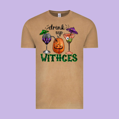 Drink Up Withces Halloween Vintage Tee Designed By Ranaportraitstore