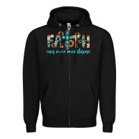 Black faith can move mountains Zipper Hoodie - JahusDesignShop