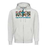 Dove Grey faith can move mountains Zipper Hoodie - JahusDesignShop