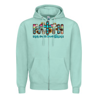 Seafoam faith can move mountains Zipper Hoodie - JahusDesignShop