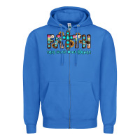 True Royal faith can move mountains Zipper Hoodie - JahusDesignShop