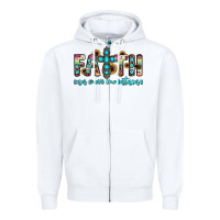 White faith can move mountains Zipper Hoodie - JahusDesignShop