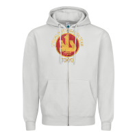 Dove Grey japanese police swat sit tokyo special investigation Zipper Hoodie - linhVisuals