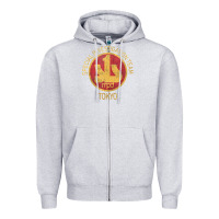 Heather Grey japanese police swat sit tokyo special investigation Zipper Hoodie - linhVisuals