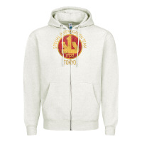 Oatmeal Heather japanese police swat sit tokyo special investigation Zipper Hoodie - linhVisuals