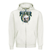 Oatmeal Heather motorcycle police law enforcement Zipper Hoodie - linhVisuals