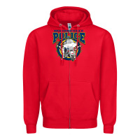 Red motorcycle police law enforcement Zipper Hoodie - linhVisuals