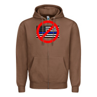 Chestnut anti police state tee Zipper Hoodie - linhVisuals