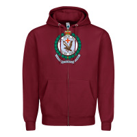 Burgundy australia new south wales police force Zipper Hoodie - linhVisuals