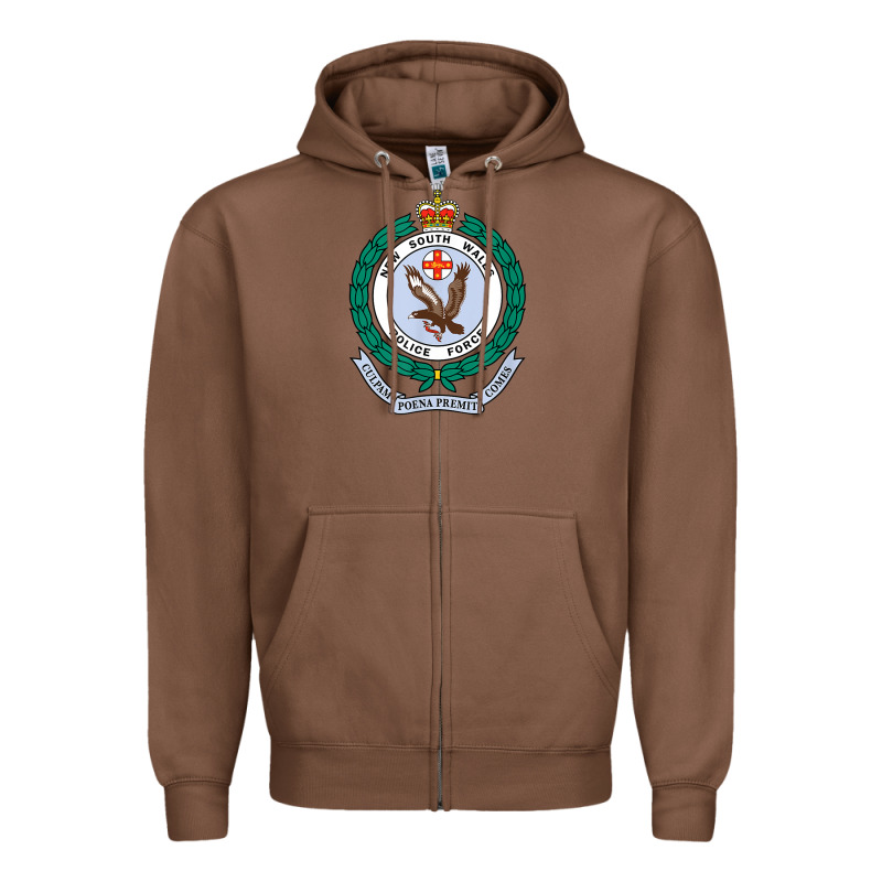 Australia New South Wales Police Force Zipper Hoodie by linhVisuals | Teevron