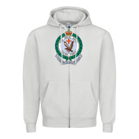 Dove Grey australia new south wales police force Zipper Hoodie - linhVisuals