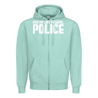 Seafoam australian federal police Zipper Hoodie - linhVisuals