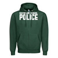 Sports Green australian federal police Zipper Hoodie - linhVisuals
