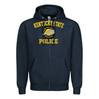 Navy kentucky state police Zipper Hoodie - linhVisuals