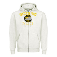 Oatmeal Heather kentucky state police Zipper Hoodie - linhVisuals
