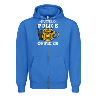 True Royal kids future police officer policeman Zipper Hoodie - linhVisuals