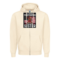 Sandshell my favorite firefighter calls me sister. Zipper Hoodie - linhVisuals