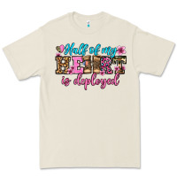 Bone half of my haert is deployed olivia Premium Tee - OliviaCreatesArt