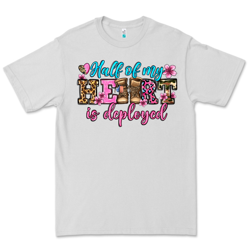 Half Of My Haert Is Deployed Olivia Premium Tee by OliviaCreatesArt | Teevron